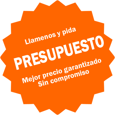 Llamenos y pida presupuesto. Mejor precio garantizado